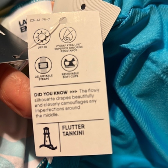 Lands’ End flutter style tankini top size M - Picture 6 of 6